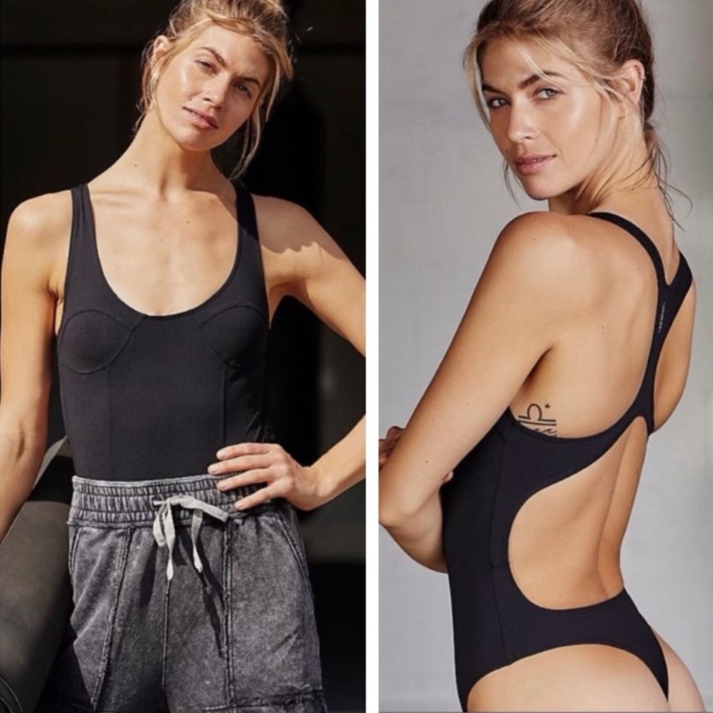 Free People Bare It All Bodysuit NWT